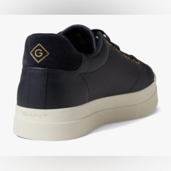 GANT Avona Leather Sneakers - Gold Grommets - Picture 4 of 10